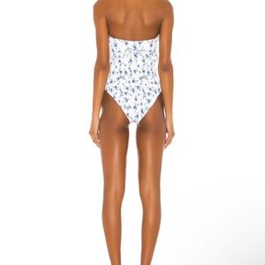 White Floral One-Piece Swimsuit